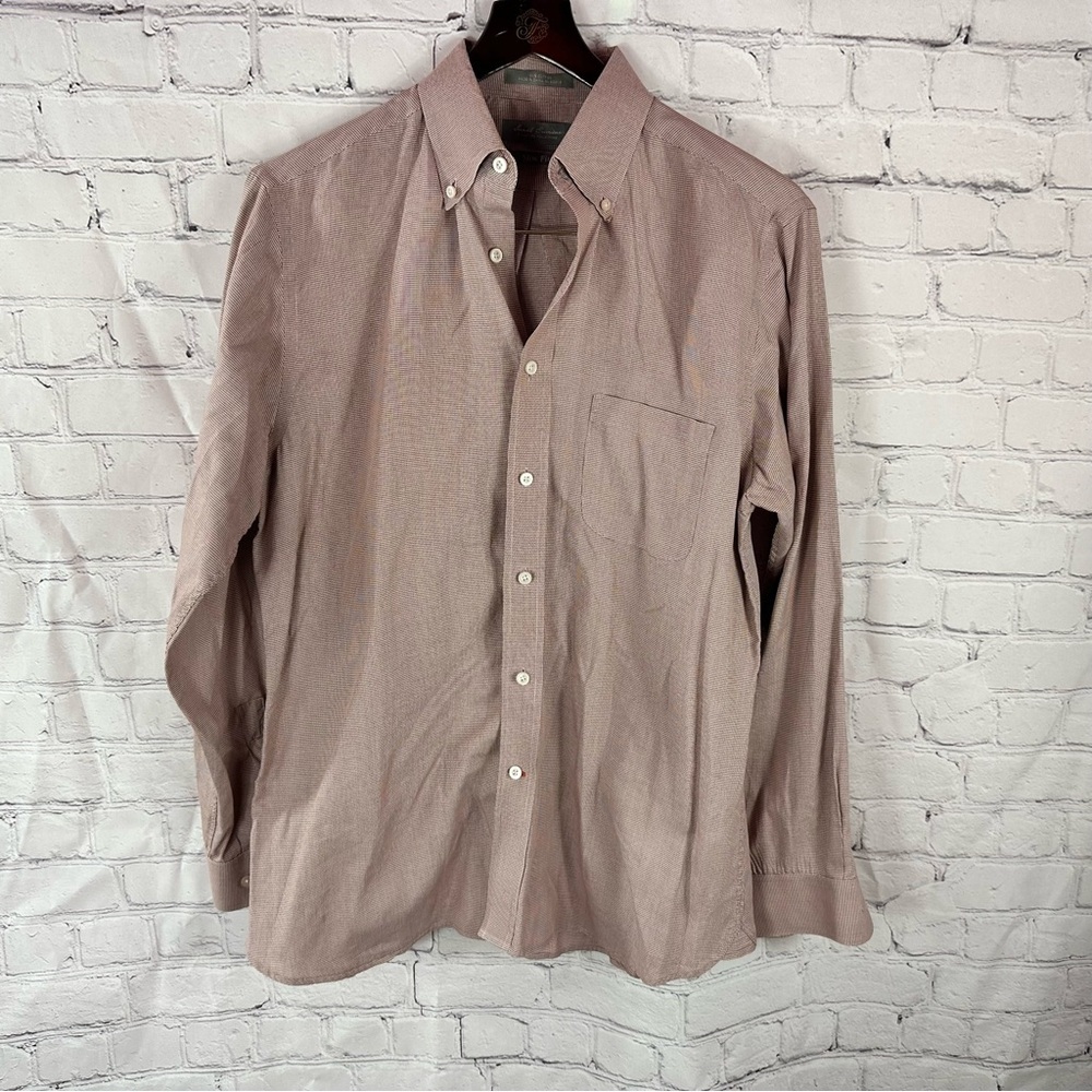 Daniel Cremieux slim fit Button-Down dress Shirt mens L preppy office